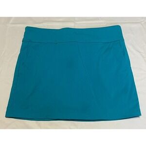ATTYRE NEW YORK WOMENS SKIRT SKORT SIZE 12 TEAL / TURQUOISE